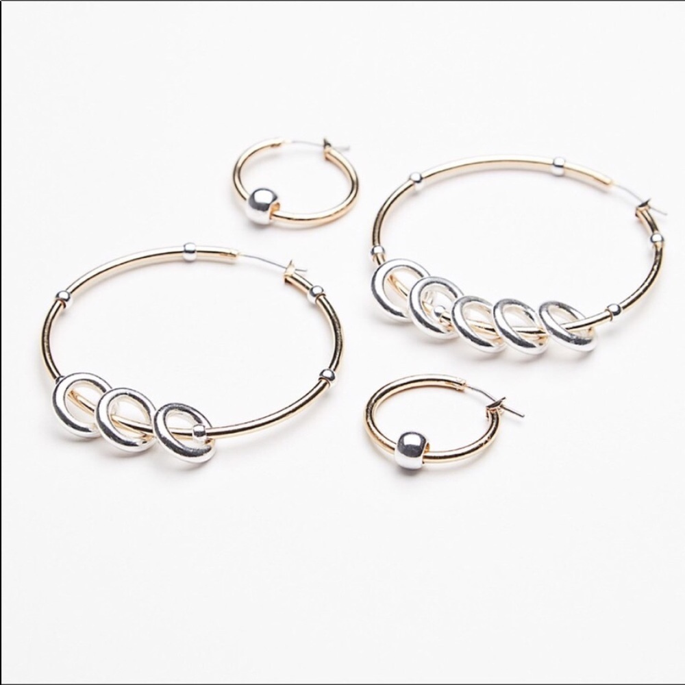 Free People Santa Fe Golden Sun Hoop Earri… - Picture 6 of 6